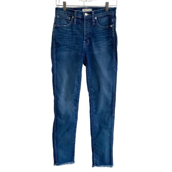 Madewell Jeans Slim Straight Jeans Raw-Hem Edition 27T - Picture 5 of 14